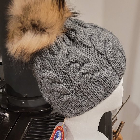 PARAJUMPER  winter cable hat, gray color - Picture 11 of 12